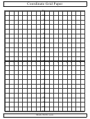 Coordinate Grid Paper (large Grid)