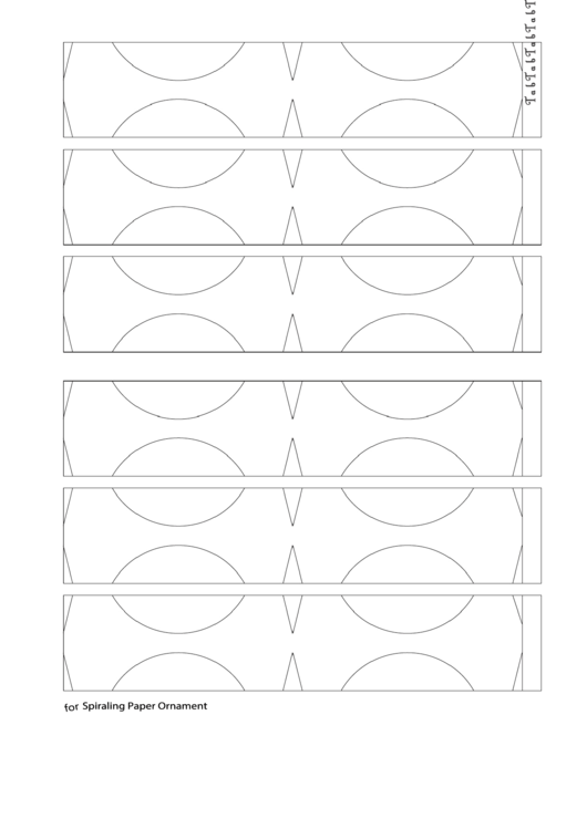 Spiral Paper Ornament Plain Template Printable pdf