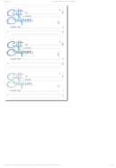 Gift Coupon Template - Blue Stars On The White Background