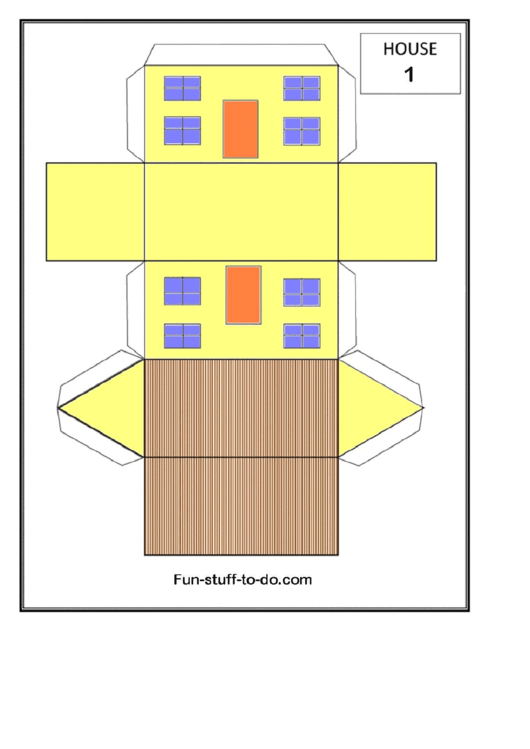 3d Paper House Templates Printable pdf