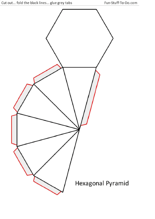 Hexagonal Pyramid Templates Printable Pdf Download