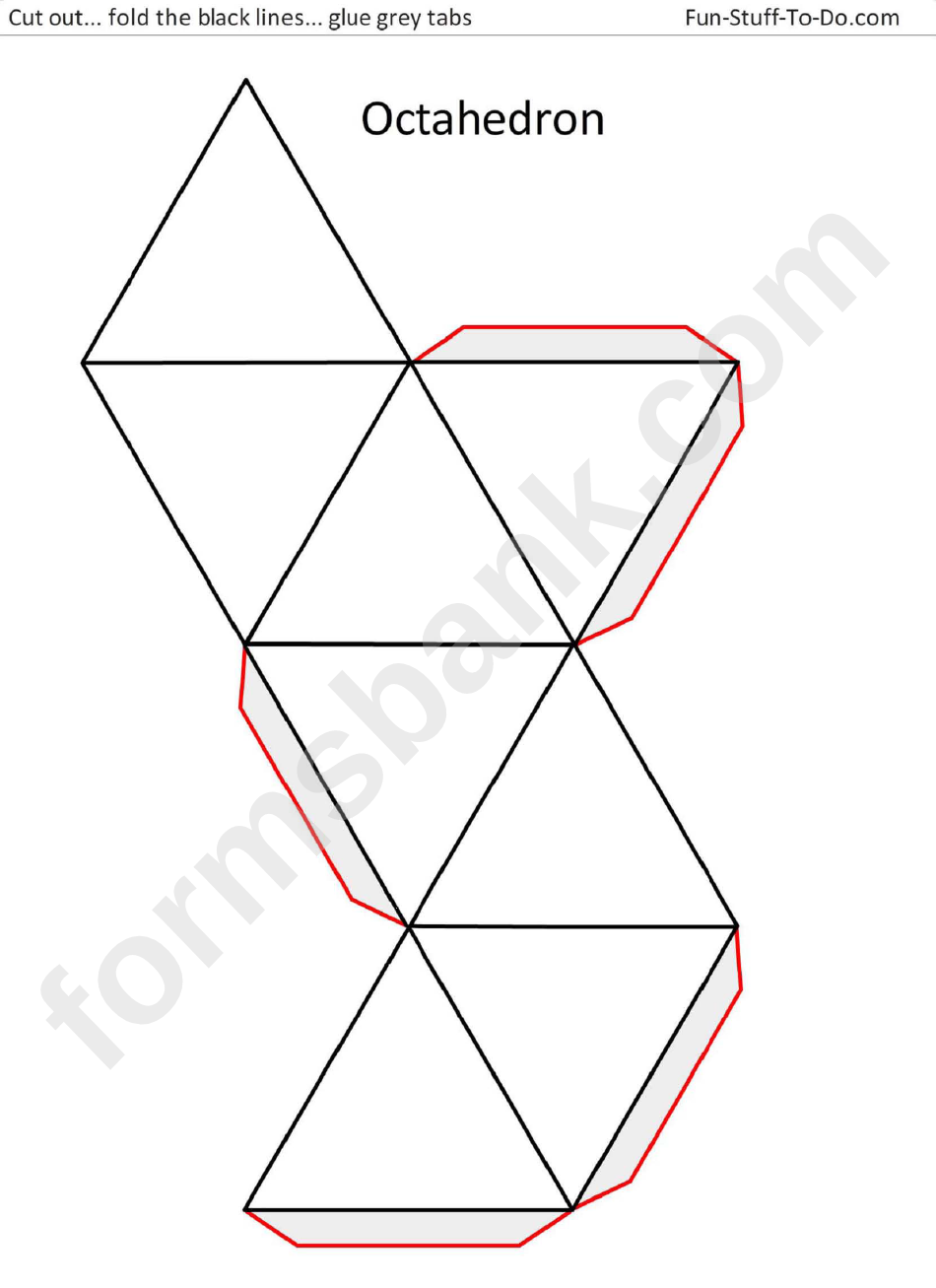 octahedron template pdf