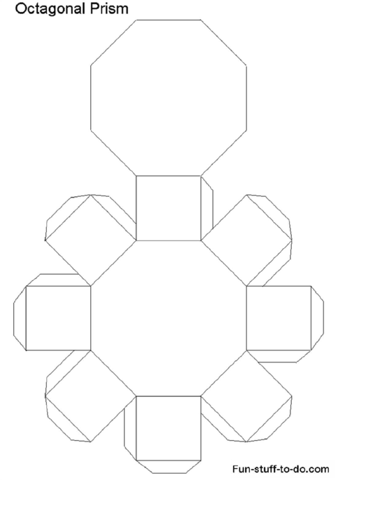 Octagonal Prism Template