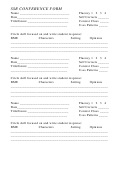 Ssr Conference Form Template