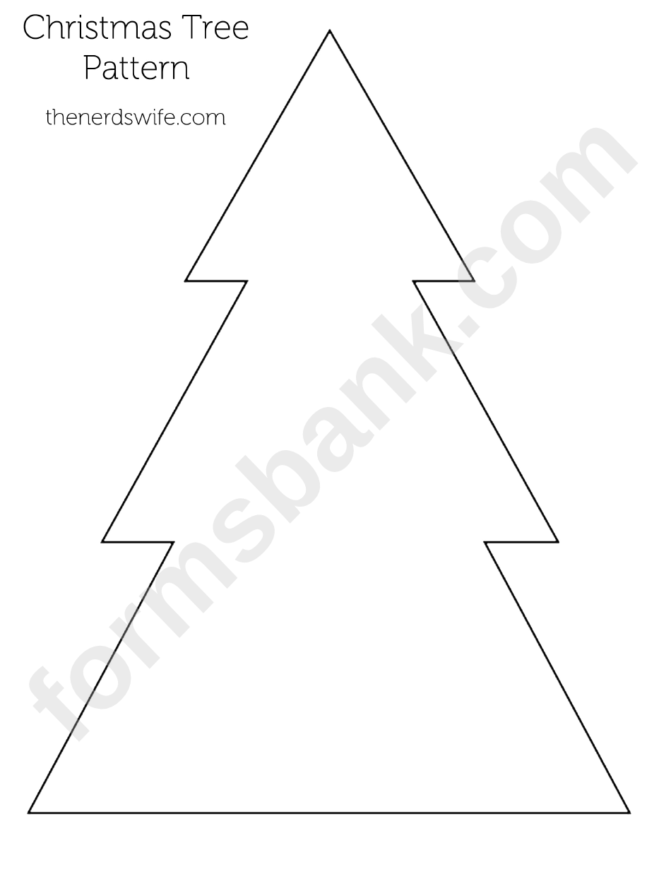 Christmas Tree Pattern Template