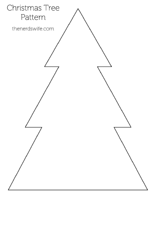Christmas Tree Pattern Template Printable pdf