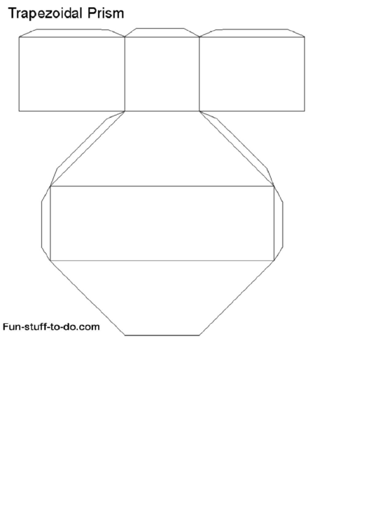 Trapezoidal Prism Templates Printable pdf
