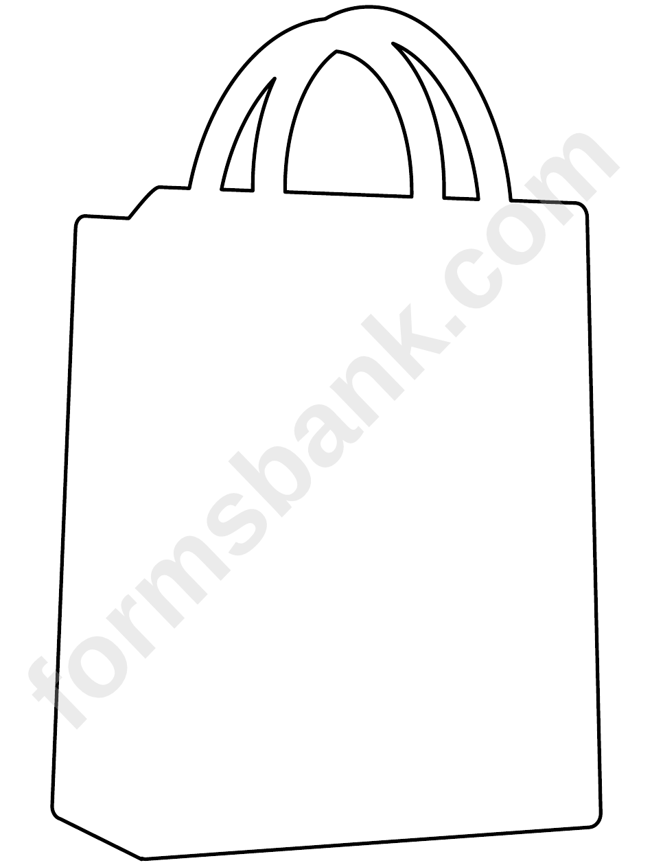 Shopping Bag Pattern Template