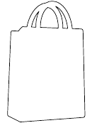 Shopping Bag Pattern Template