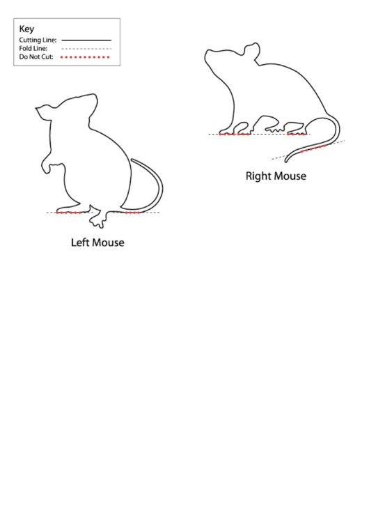 Left And Right Mouse Templates Printable pdf
