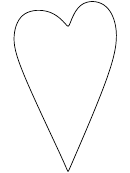 Primitive Heart Pattern Template