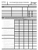 Fillable Schedule P (Form 1120-F) - List Of Foreign Partner Interests In Partnerships - 2013 Printable pdf