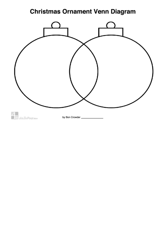 Christmas Ornament Venn Diagram Template Printable pdf