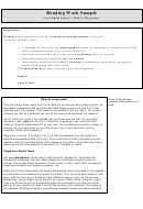 What Is Plagiarism - Reading Work Sample Middle School Worksheet Printable pdf