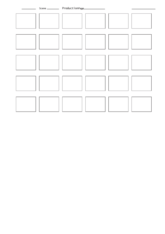 Blank Storyboard Template - 16x9, 30 Pictures Printable pdf