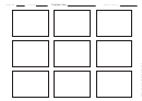 Blank Storyboard Template - 3x4, 9 Pictures