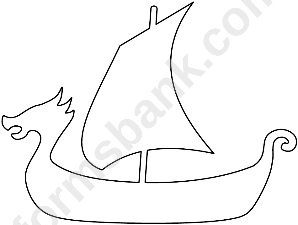 Printable Viking Ship Template - Printable Word Searches