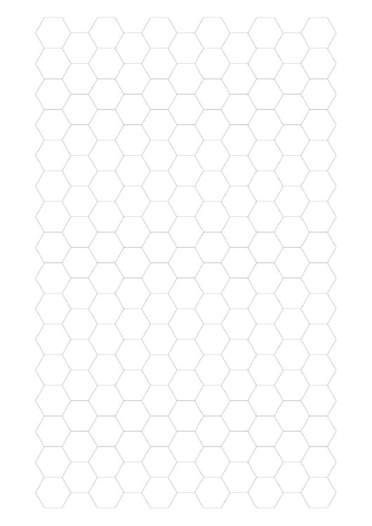 Hexagonal Graph Paper Template Printable pdf