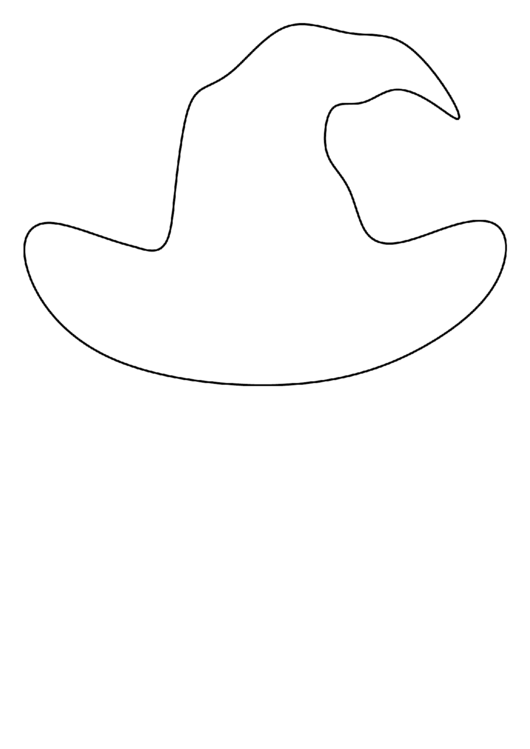 Blank Witch Hat Template Printable pdf