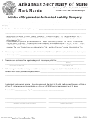 Form Ll-01 - Articles Of Organization For Limited Liability Company
