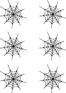Small Spiderweb Templates