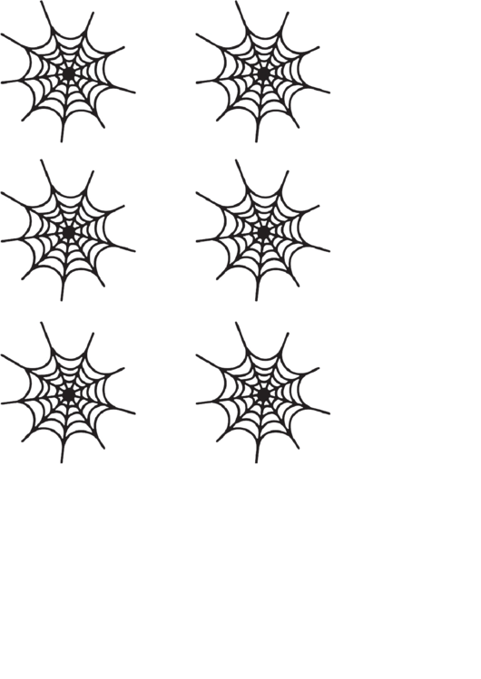 Small Spiderweb Templates Printable pdf