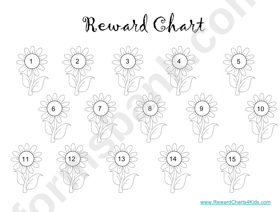 Flowers Reward Chart