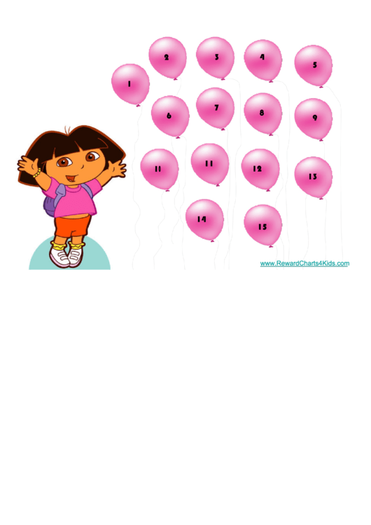 Air Balloons Reward Chart For Kids Printable pdf