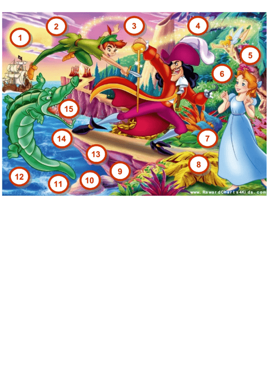 Peter Pan Reward Chart For Kids Printable pdf