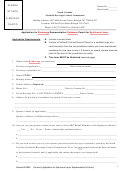 Application For Brokerage Representative/salesman Permit For Spirituous Liquor Printable pdf