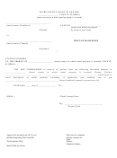 Writ Of Possession - Florida County Court Form