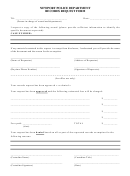 Records Request Form - Newport Police Department