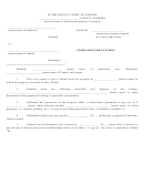 Complaint For Eviction - Florida County Court Form