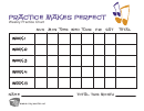 Weekly Music Practice Chart