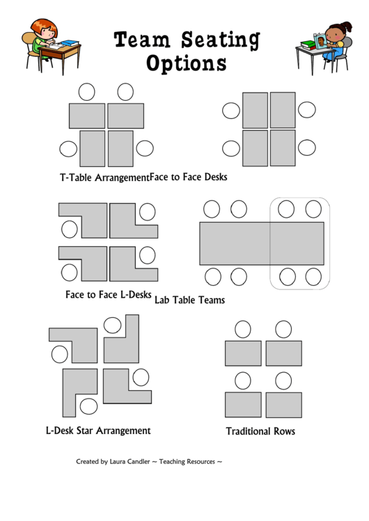 Classroom Team Seating Chart Printable pdf