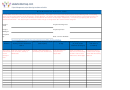 Work Breakdown Structure Table Printable pdf