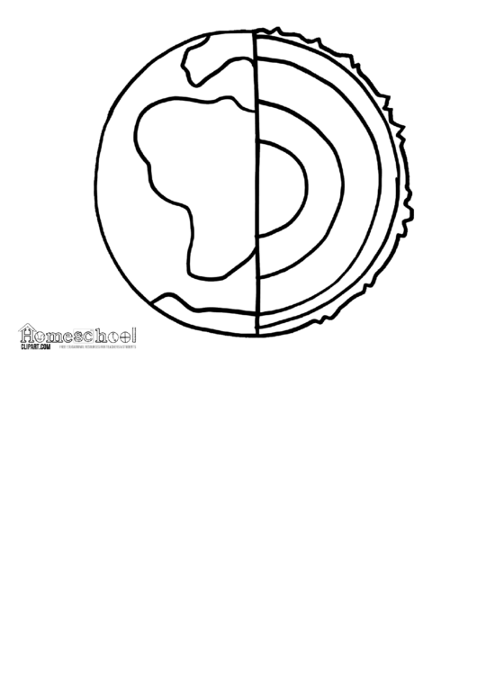 Layers Of The Earth Coloring Sheet Printable pdf