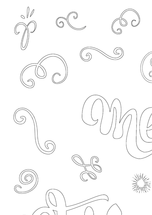 Merry Christmas Coloring Sheet printable pdf download