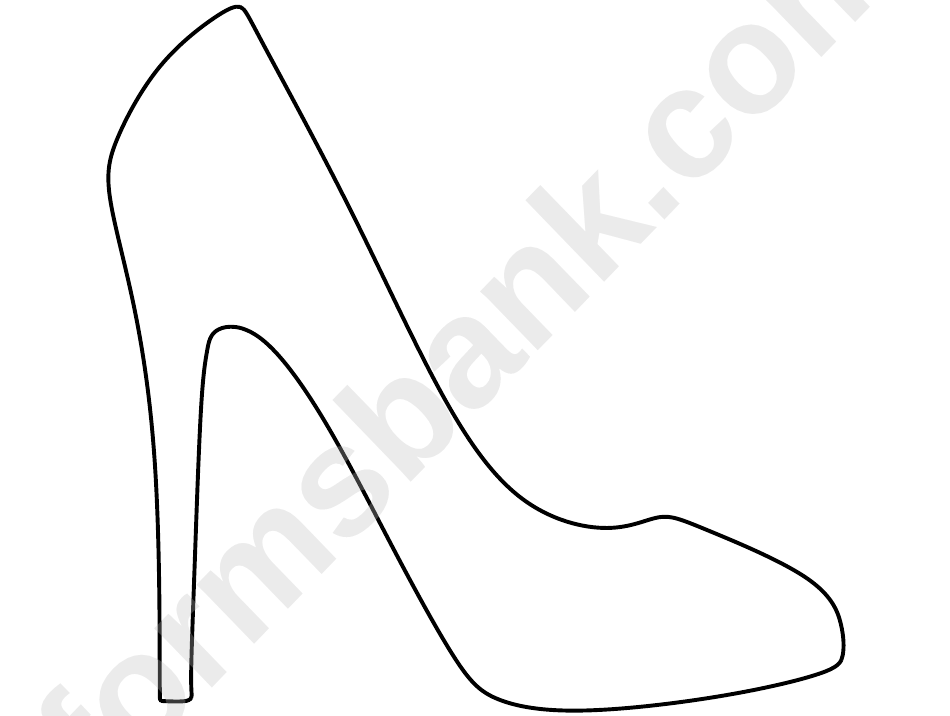 High Heel Template Printable Pdf Download