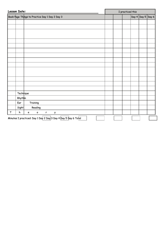 Student Lesson Sheet Elementary Evaluation Form Printable pdf