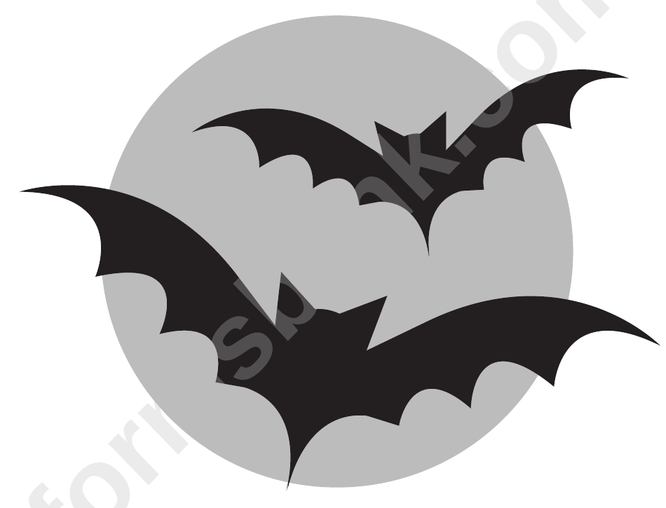Bats Stencil Template