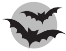 Bats Stencil Template