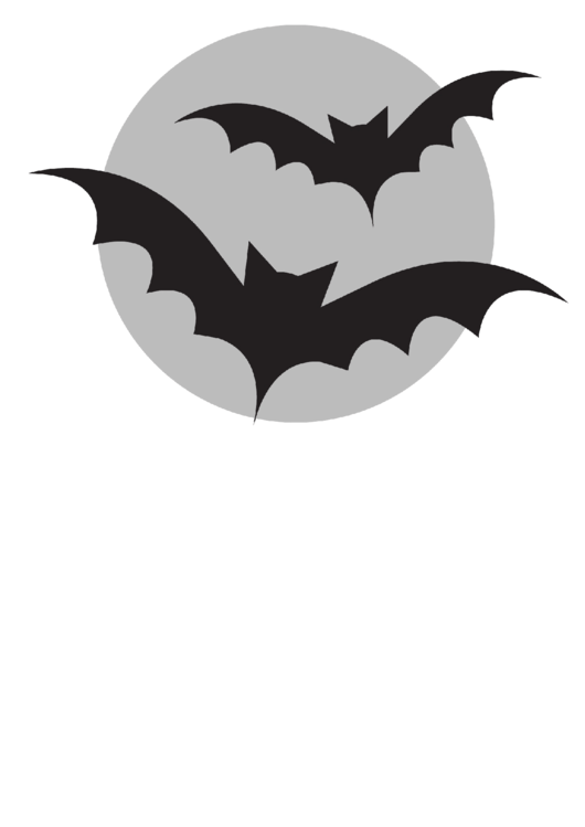 Bats Stencil Template Printable pdf