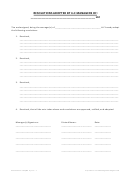 Resolution Adopted By Llc Managers Template