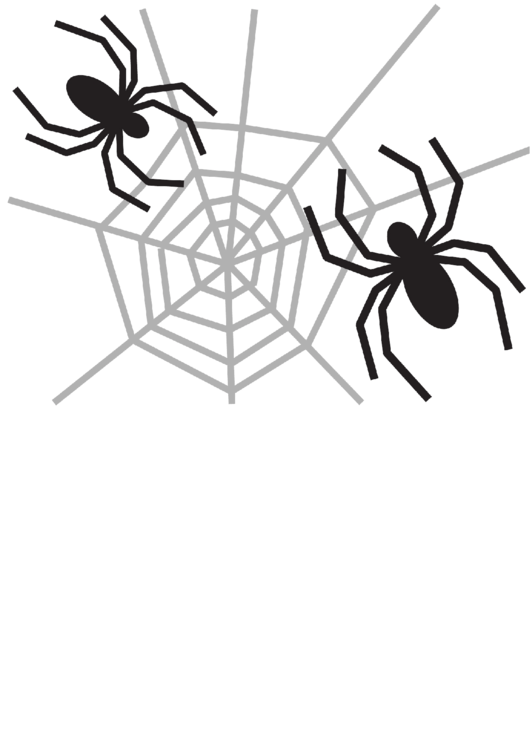 Spiders In A Web Stencil Template Printable pdf