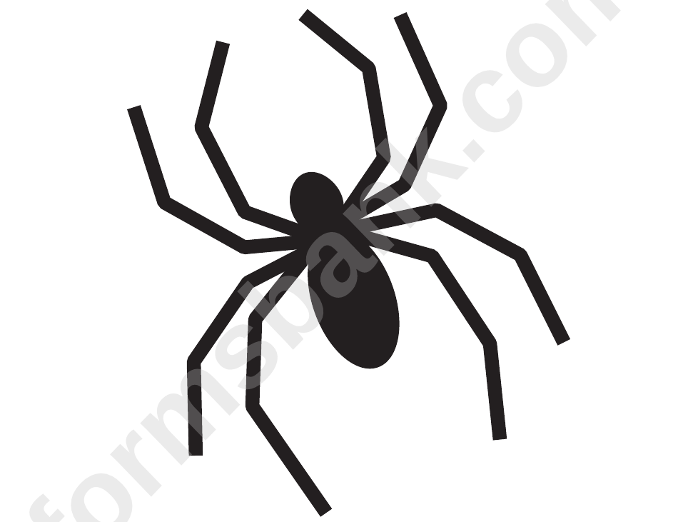 Spider Stencil Template