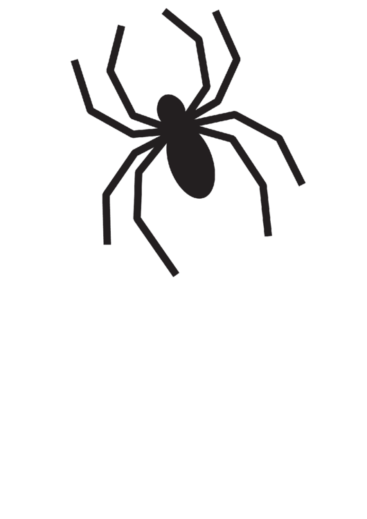 Download Spider Stencil Template printable pdf download