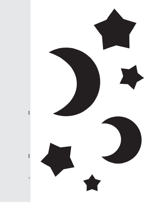 Night Sky Pumpkin Carving Pattern Template Printable pdf