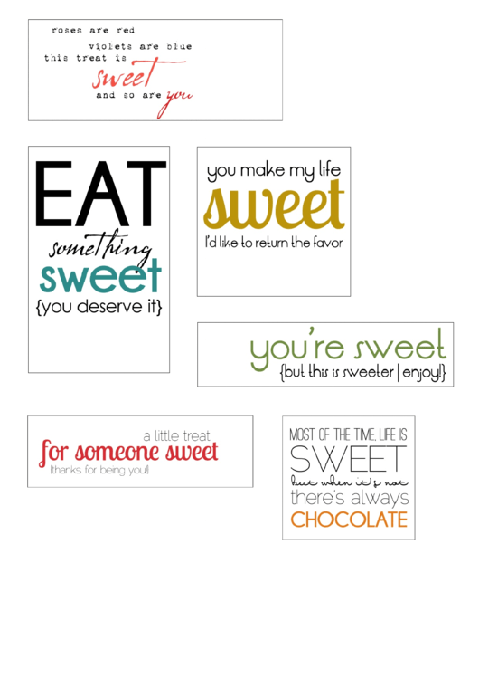 Sweet Tags Template Printable pdf