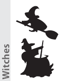 Witches Pumpkin Carving Pattern Template